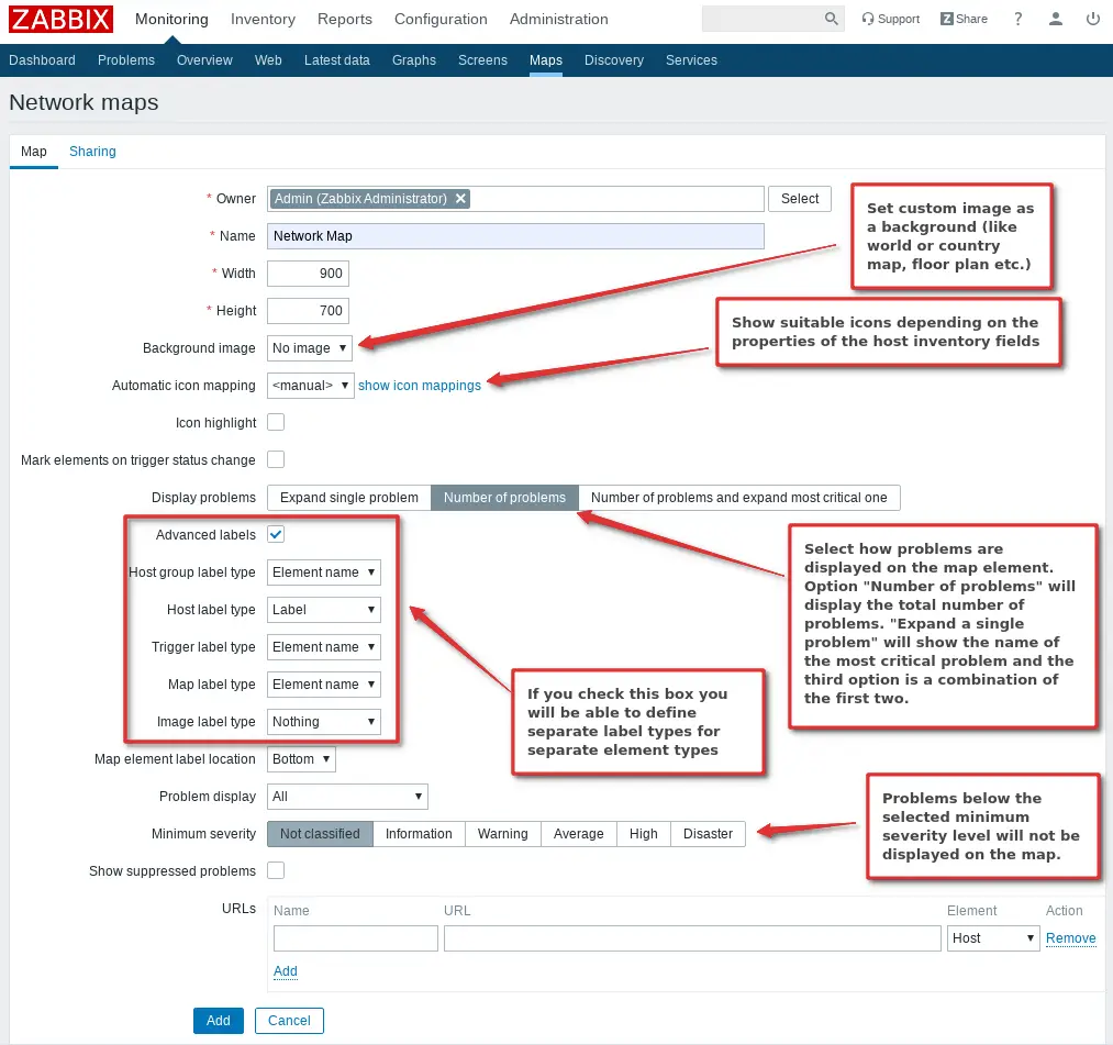 Zabbix web