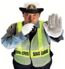 Police officer, analogy for SNMPV3 security