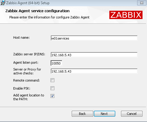 Удаление zabbix agent windows