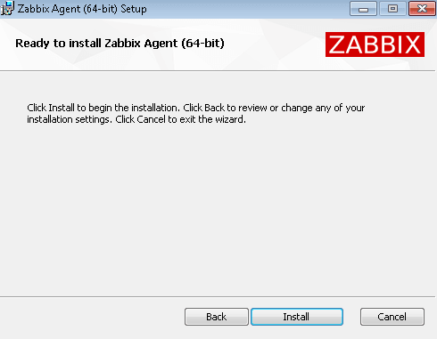 Install Zabbix Agent on Windows using MSI installer - Step 5