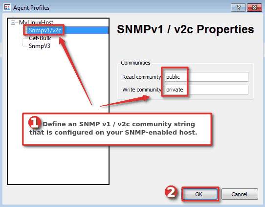 How to add SNMP agent profile on SnmpB MIB browser - Step 3